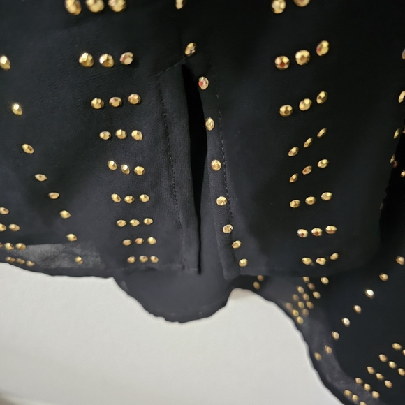 Michael Kors blouse blk and gold size 3X - Picture 4 of 6